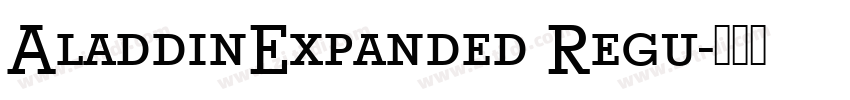 AladdinExpanded Regu字体转换